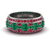 Baguette Emerald Eternity Wedding Band - Billy No. 51 image 1