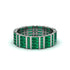 Baguette Emerald Eternity Wedding Band - Keegan No. 6 image 1