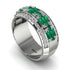 Baguette Emerald Eternity Wedding Band - Billy No. 6 image 3