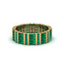 Baguette Emerald Eternity Wedding Band - Keegan No. 4 image 1
