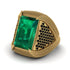 Baguette Emerald Majestic Men's Fashion Ring - Flynn No. 34 image 3