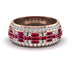 Baguette Ruby Eternity Wedding Band - Billy No. 11 image 1