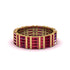 Baguette Ruby Eternity Wedding Band - Keegan No. 10 image 1