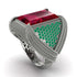Baguette Ruby Majestic Men's Fashion Ring - Flynn No. 27 image 1