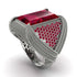 Baguette Ruby Majestic Men's Fashion Ring - Flynn No. 57 image 1