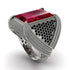 Baguette Ruby Majestic Men's Fashion Ring - Flynn No. 42 image 1