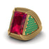 Baguette Ruby Majestic Men's Fashion Ring - Flynn No. 25 image 3
