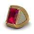 Baguette Ruby Majestic Men's Fashion Ring - Flynn No. 10 image 3