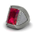Baguette Ruby Majestic Men's Fashion Ring - Flynn No. 12 image 3