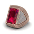 Baguette Ruby Majestic Men's Fashion Ring - Flynn No. 11 image 3