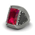 Baguette Ruby Majestic Men's Fashion Ring - Flynn No. 42 image 3