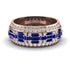 Baguette Sapphire Eternity Wedding Band - Billy No. 14 image 1