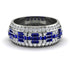 Baguette Sapphire Eternity Wedding Band - Billy No. 15 image 1