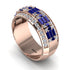 Baguette Sapphire Eternity Wedding Band - Billy No. 14 image 3