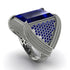 Baguette Sapphire Majestic Men's Fashion Ring - Flynn No. 75 image 1