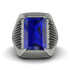 Baguette Sapphire Majestic Men's Fashion Ring - Flynn No. 45 image 2