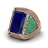 Baguette Sapphire Majestic Men's Fashion Ring - Flynn No. 29 image 3