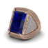 Baguette Sapphire Majestic Men's Fashion Ring - Flynn No. 14 image 3
