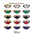 Modern Geometric Ruby Gold Engagement Ring - Beverly No. 72 image 8