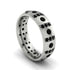 Black Diamond Gold Men's Wedding Ring - Zion No. 39 image 1