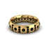Black Diamond Gold Men's Wedding Ring - Zion No. 37 image 3