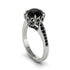 Black Diamond Milgrain Engagement Ring - Yara No. 39 image 7