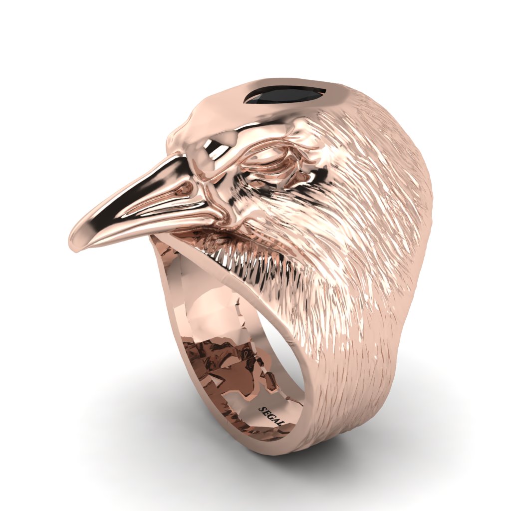 Black Diamond Raven Men's Fashion Ring - Maverick No. 8