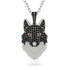 Black Diamond Wolf Spirit Pendant - Gabriel No. 42 image 1