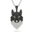 Black Diamond Wolf Spirit Pendant - Gabriel No. 36 image 1