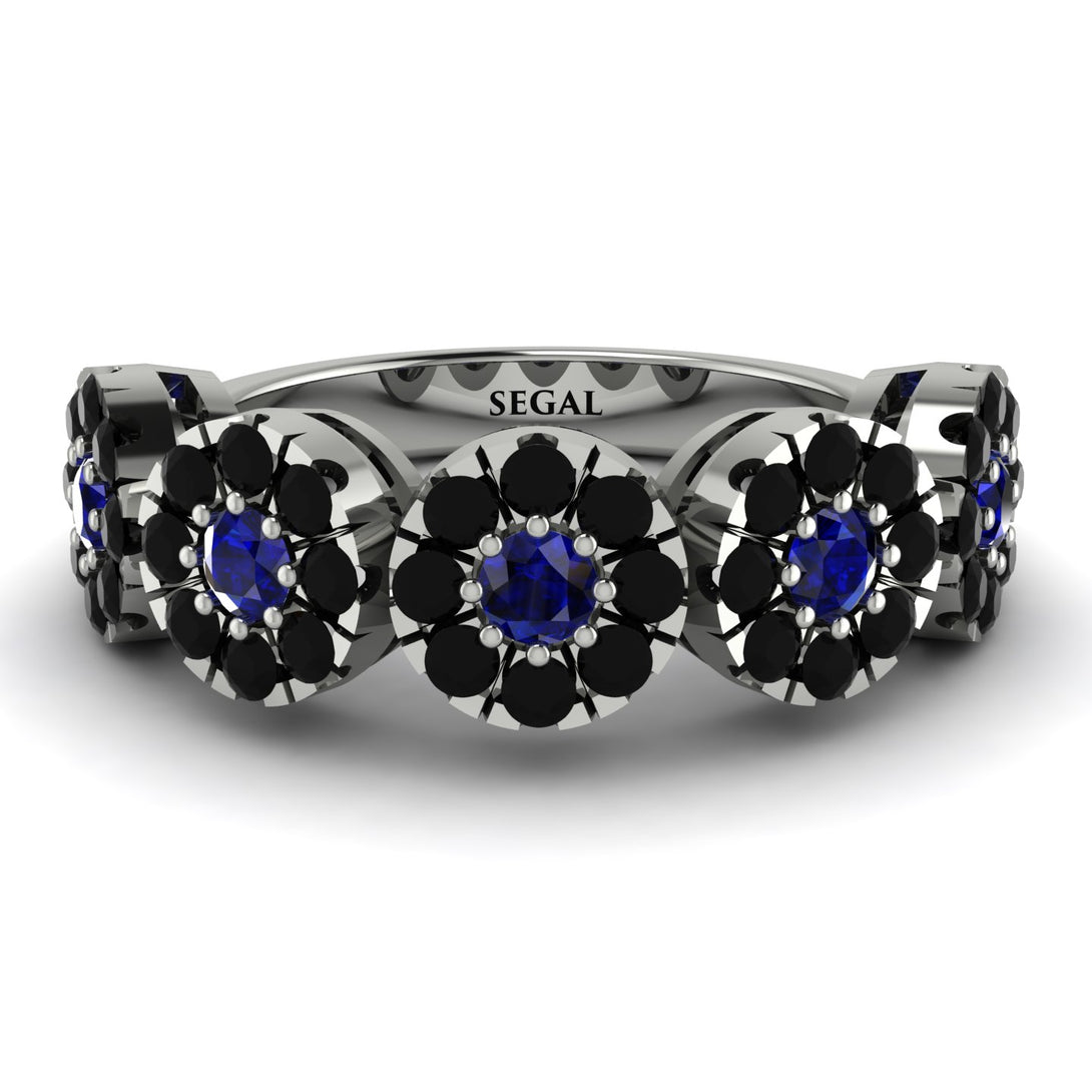 Sapphire Blossom Of Eternity Wedding Ring - Yaretzi No. 45