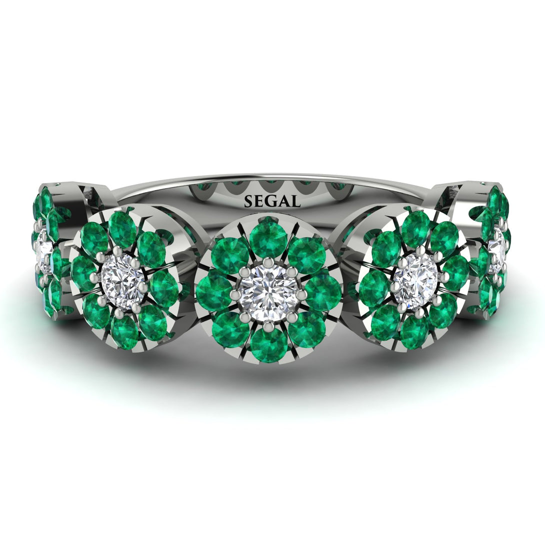 Diamond Blossom Of Eternity Wedding Ring - Yaretzi No. 18