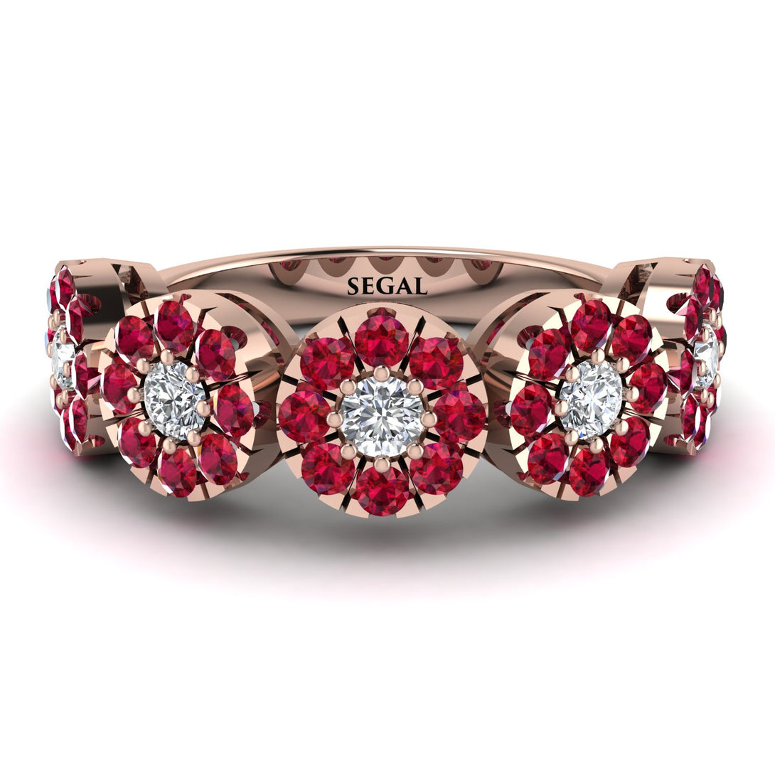 Diamond Blossom Of Eternity Wedding Ring - Yaretzi No. 47