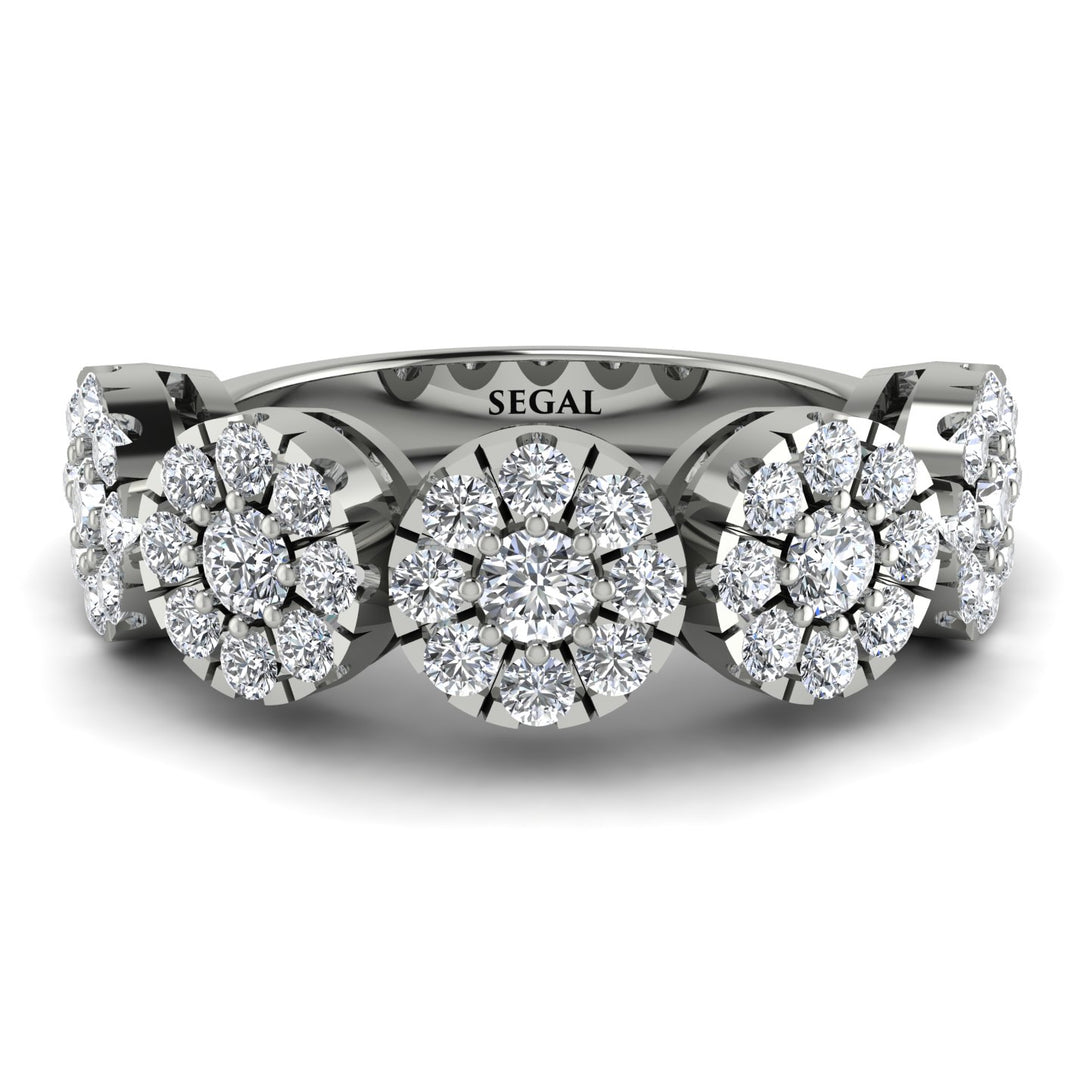 Diamond Blossom Of Eternity Wedding Ring - Yaretzi No. 3