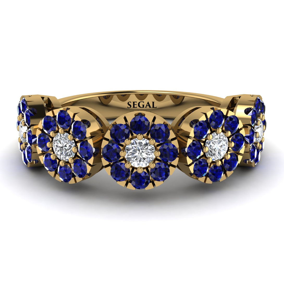 Diamond Blossom Of Eternity Wedding Ring - Yaretzi No. 61