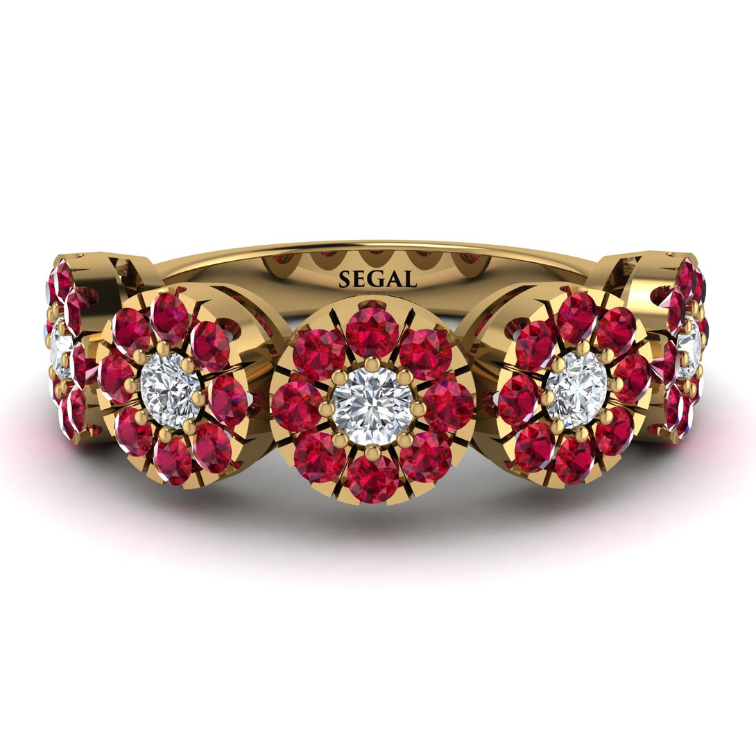 Diamond Blossom Of Eternity Wedding Ring - Yaretzi No. 46