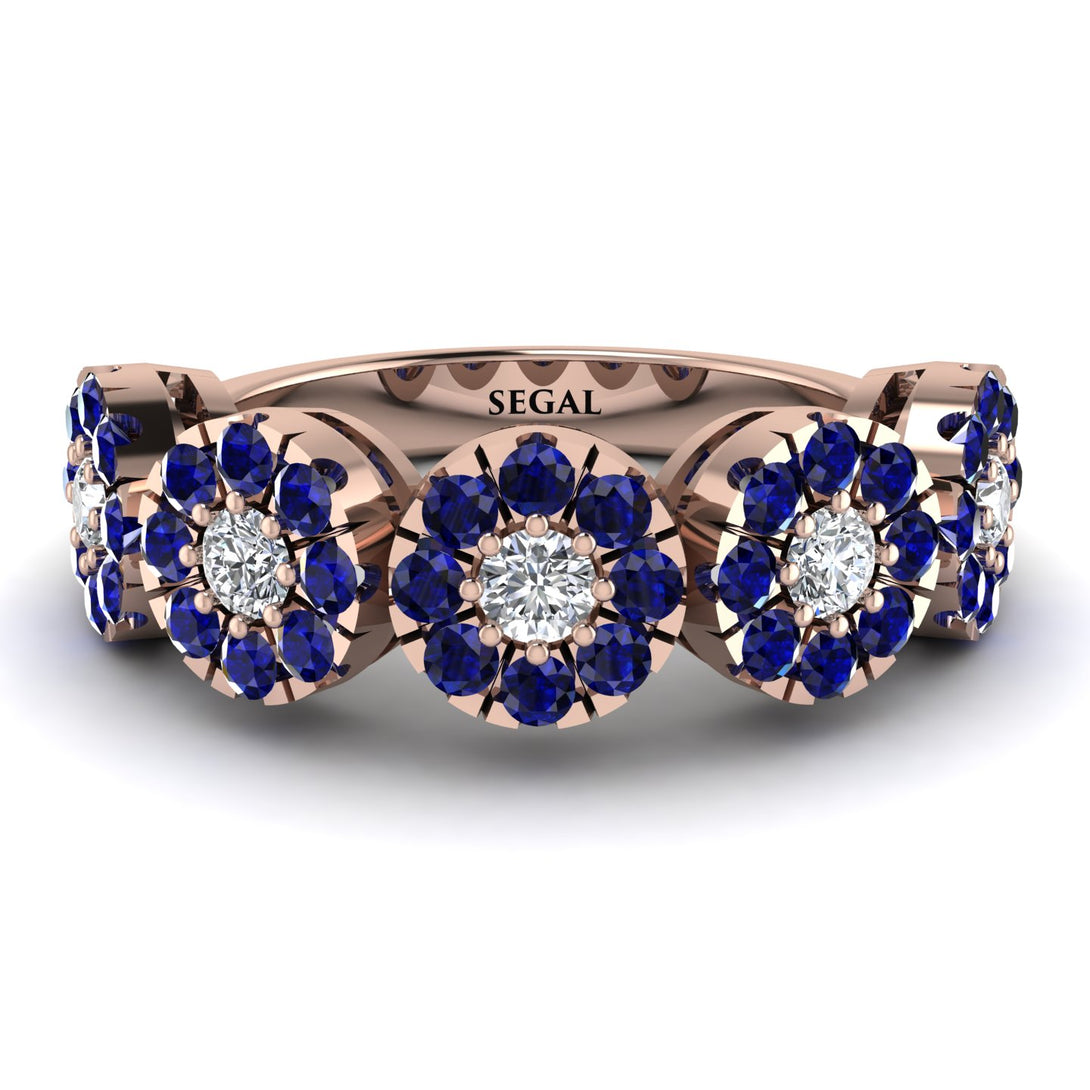 Diamond Blossom Of Eternity Wedding Ring - Yaretzi No. 62
