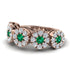 Emerald Blossom Of Eternity Wedding Ring - Yaretzi No. 5 image 2