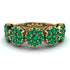 Emerald Blossom Of Eternity Wedding Ring - Yaretzi No. 19 image 1