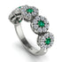 Emerald Blossom Of Eternity Wedding Ring - Yaretzi No. 6 image 3