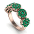 Emerald Blossom Of Eternity Wedding Ring - Yaretzi No. 20 image 3