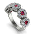 Ruby Blossom Of Eternity Wedding Ring - Yaretzi No. 12 image 2