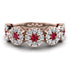 Ruby Blossom Of Eternity Wedding Ring - Yaretzi No. 11 image 1