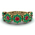 Ruby Blossom Of Eternity Wedding Ring - Yaretzi No. 25 image 1