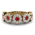 Ruby Blossom Of Eternity Wedding Ring - Yaretzi No. 10 image 1