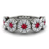 Ruby Blossom Of Eternity Wedding Ring - Yaretzi No. 12 image 1