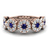 Sapphire Blossom Of Eternity Wedding Ring - Yaretzi No. 14 image 1