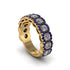 Diamond Blossoming Love Halo Wedding Band - Annalise No. 61 image 1