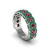 Ruby Blossoming Love Halo Wedding Band - Annalise No. 27 image 1