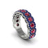 Ruby Blossoming Love Halo Wedding Band - Annalise No. 72 image 1