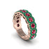 Ruby Blossoming Love Halo Wedding Band - Annalise No. 26 image 1